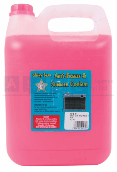 SHINY STAR ANTI-FREEZE 5L  PINK  (10% MEG content) which offers