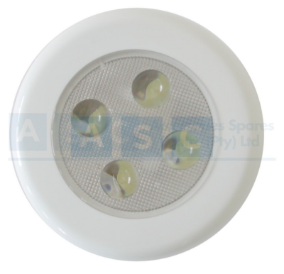 ROOF LAMP 4LED WHITE DIA.75MM FLUSH MTG