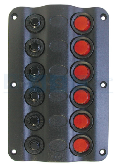 SWITCH PANEL(6) LED W/CIRCUIT BREAKER
