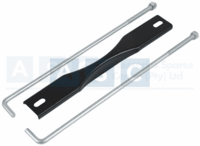 BATTERY HOLDDOWN SET W/J-BOLT & HOLDER 80MM .END TO END 205MM