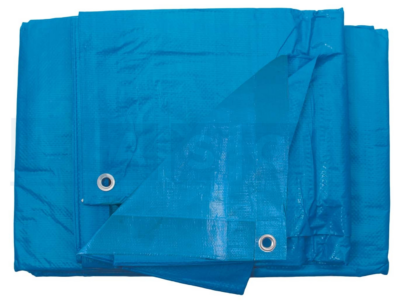 TARPAULIN PE BLUE 2X4M 140G/SQM