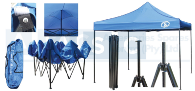 GAZEBO BLUE 3X3M 18KG WATER RESISTANT  W/D600