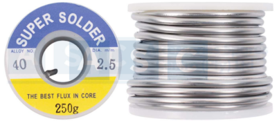 SOLDER 2.5MM ACID CORE 250G WITH ACID FLUX
