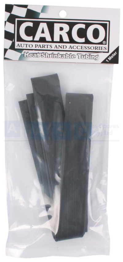 HEAT SHRINK 12MM BLACK 1M