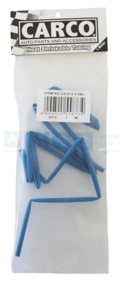 HEAT SHRINK 3.5MM BLUE 1M