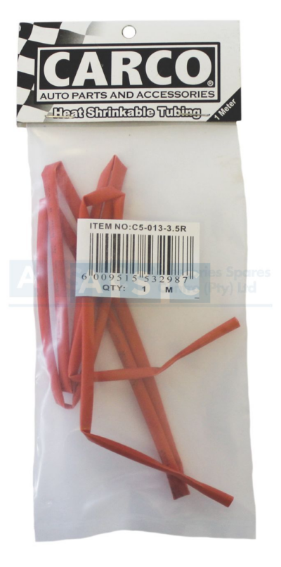 HEAT SHRINK 3.5MM RED 1M