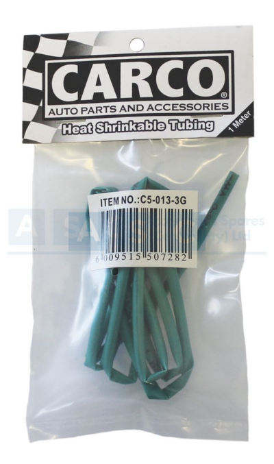 HEAT SHRINK 3MM GREEN 1M