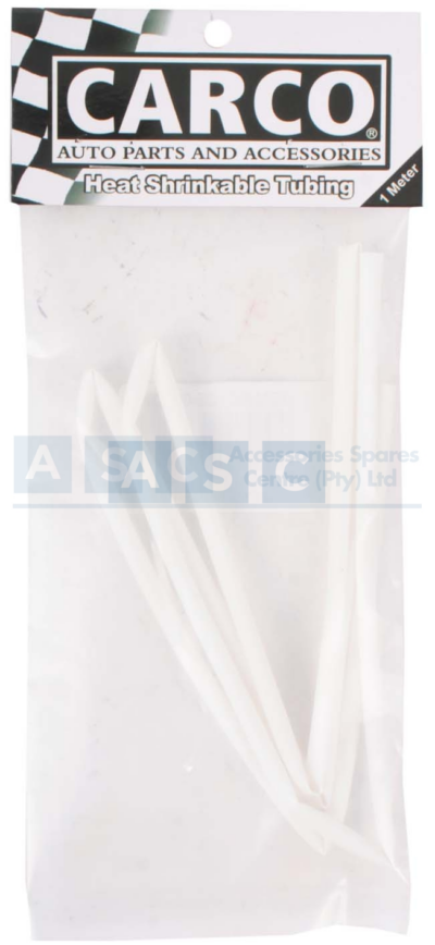 HEAT SHRINK 3MM WHITE 1M