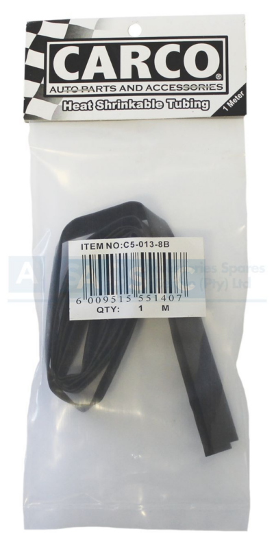 HEAT SHRINK 8MM BLACK 1M