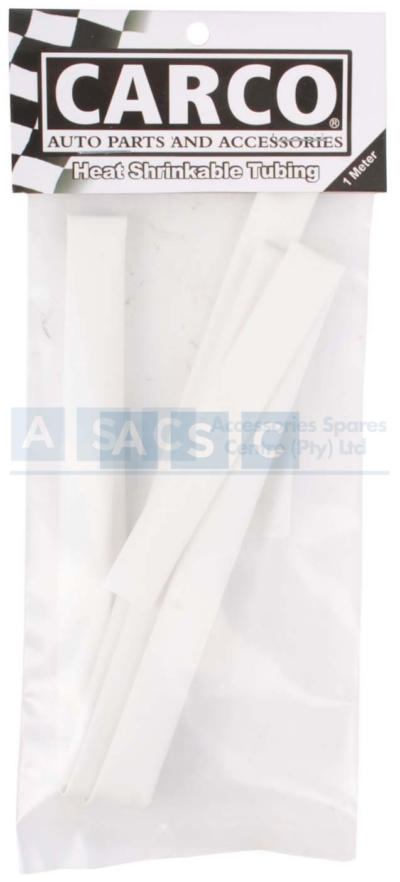 HEAT SHRINK 8MM WHITE 1M