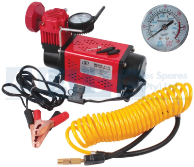 COMPRESSOR 12V H/DUTY RED