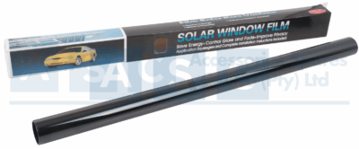 WINDOW FILM BLACK 25% 50X300CM W/KNIFE AND SQUEEGEE