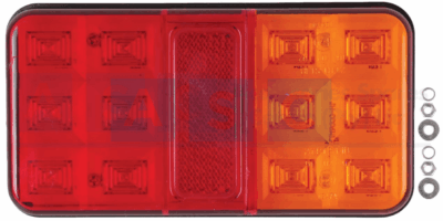 TRAILER LAMP LED UNIVERSAL 12LED 12V (150MMX80MM) STOP-TAIL-INDICATOR