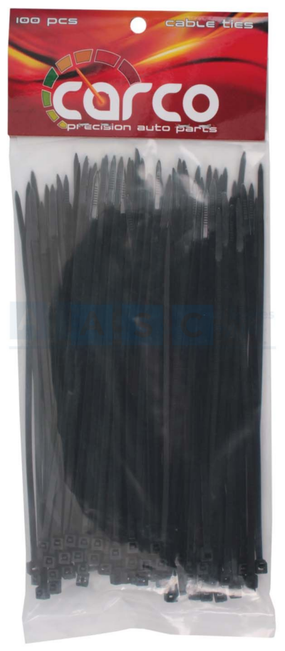 CABLE TIE BLACK 2.5X150MM(100)