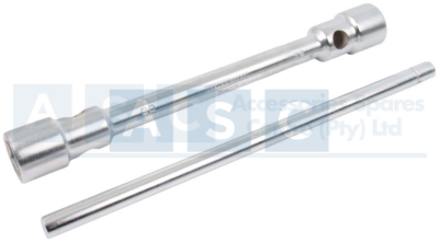 TRUCK WHEEL SPANNER 30X32MM W/BAR MATT CHROME CVR STEEL 130-140NM TORQUE