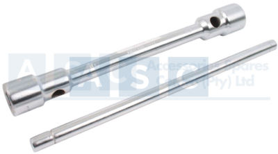 TRUCK WHEEL SPANNER 30X33MM W/BAR MATT CHROME CVR STEEL 130-140NM TORQUE