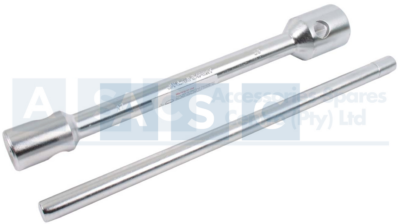 TRUCK WHEEL SPANNER 17X35MM W/BAR MATT CHROME CVR STEEL 130-140NM TORQUE
