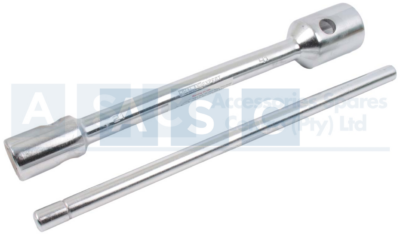 TRUCK WHEEL SPANNER 21X41MM W/BAR MATT CHROME CVR STEEL 130-140NM TORQUE