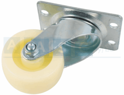 CASTOR WHEEL SET 1PC 40mm NYLON W/SWIVEL MAX.WEIGHT 30KG