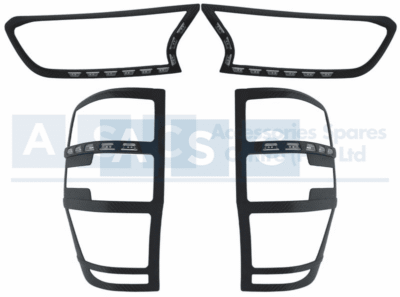 HEAD LAMP/TAIL LAMP COVER SET RANGER FRT is CLEAR LED /REAR IS RED/AMBER