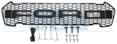 GRILLE W/BLK LETTER.W/LED RANGER 2015- ALL COLORS STOP EXCEPT   ONLY BLK/RED