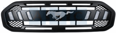 GRILLE BLACK RANGER XLT  W/LEDS  2018- W/MUSTANG LOGO