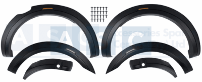 FENDER FLARES BLACK RANGER T8 2018- W/SENSOR HOLE W/REFLECTORS MATT BLACK
