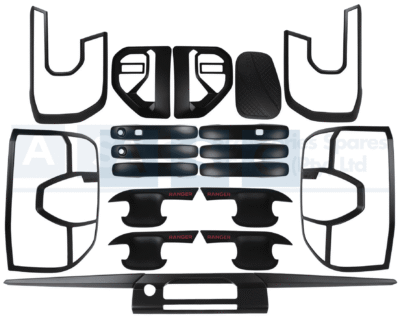 EXTERIOR BODY KIT RANGER T 9 23-S&D/CAB 2 X H/LAMP COVERS / 2 X TAIL COVERS /
