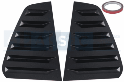QUARTER GLASS LOUVER GOLF7 M/BLK SET MATT BLACK  GOLF 7/7.5/GTI/GTD/R