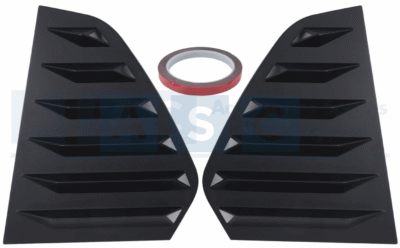 QUARTER GLASS LOUVER GOLF7 MATT/BLK SET CARBON BLACK  GOLF 8 GTI