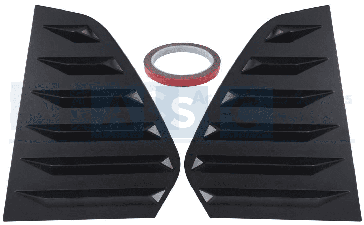 QUARTER GLASS LOUVER GOLF7 MATT/BLK SET CARBON BLACK GOLF 8 GTI