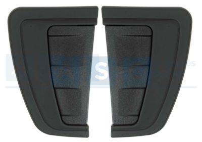 FENDER STREAMER 2PC BLACK HI-LUX 2015-