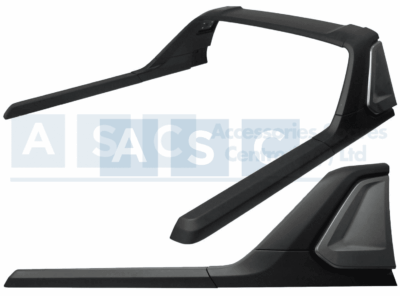 ROLL BAR HI-LUX 2021- BLACK & SILVER with lamp built-in for the inside.