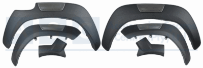 FENDER FLARES BLACK HI LUX 2021- 6PCS