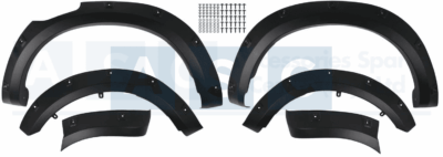 FENDER FLARES BLACK 6INCH  DMAX 2020-