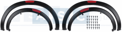 FENDER FLARES NAVARA 2021 W/REFLECTORS BLACK