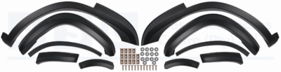 FENDER FLARES BLACK SLIMLINE FORTUNER 2021-