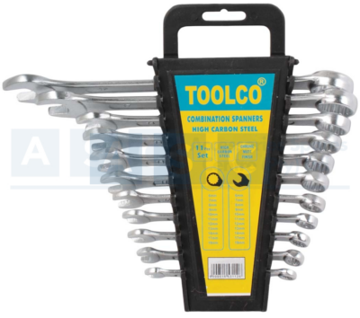SPANNER SET COMB. 6-19MM 11PCS 6-14MM /17/19MM