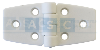 DOOR HINGE WHITE NYLON 79X38MM