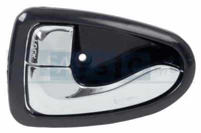 INNER DOOR HANDLE ACCENT2 BLK/CHROME