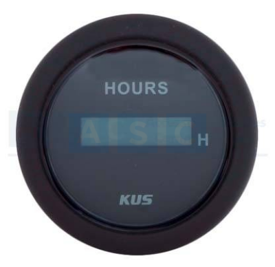 DIGITAL HOURMETER 52MM BLACK