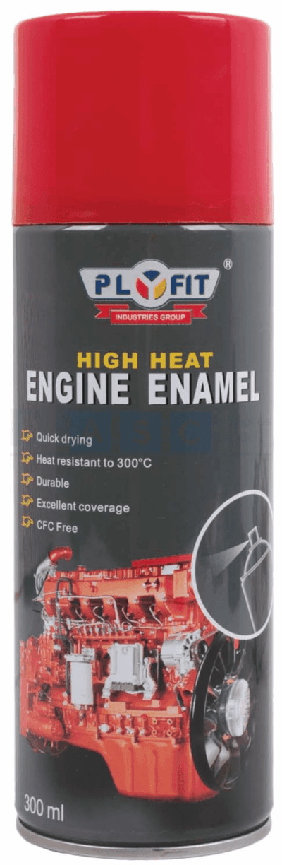 PLYFIT SPRAY ENGINE RED 300ML HIGH HEAT 300DEG.