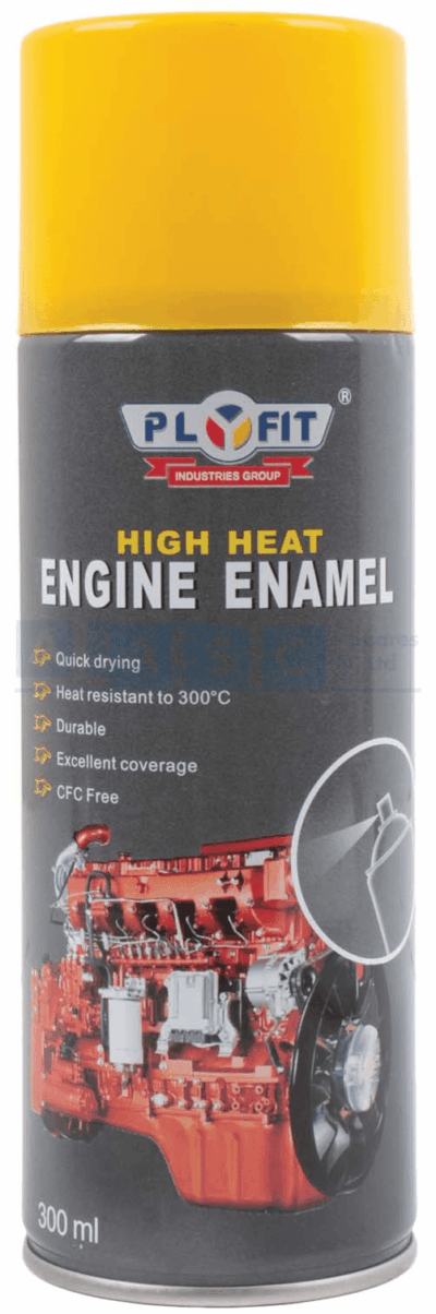 PLYFIT SPRAY ENGINE YELLOW 300ML HIGH HEAT 300DEG.