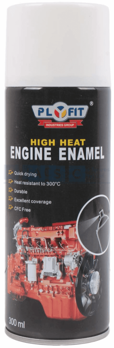 PLYFIT SPRAY ENGINE WHITE 300ML HIGH HEAT 300DEG.  DISCONTINUED