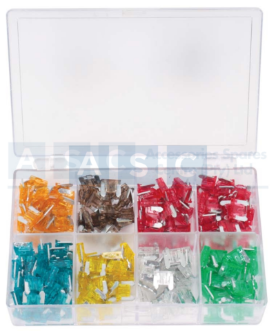 MINI BLADE FUSE ASSORT 200PC IN BOX