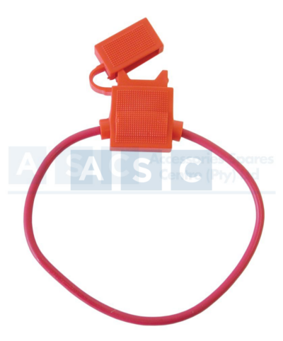 FUSE HOLDER W/PROOF INLINE RED RATING 30AMP