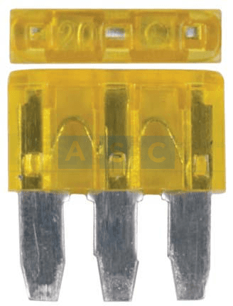 3 PIN BLADE FUSE 20AMP 100PCS PACK DISCONTINUING