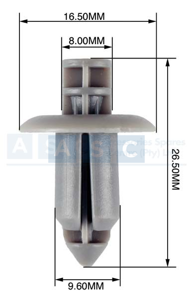PANEL CLIPS 8-9.6MM (50)