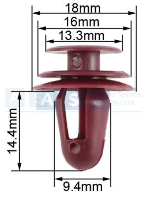 PANEL CLIPS DOOR 10MM (100)