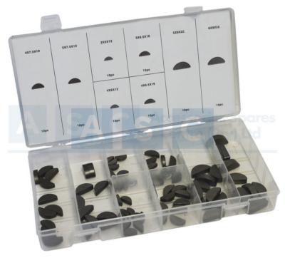 ASSORTED WOODRUFF KEYS 80PCS